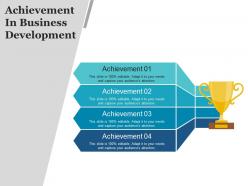 Achievement in business development example of ppt