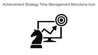 Achievement Strategy Time Management Monotone Icon In Powerpoint Pptx Png And Editable Eps Format