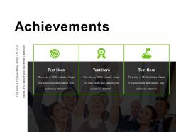 Achievements powerpoint shapes
