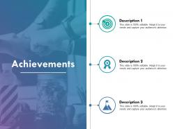Achievements ppt example file powerpoint slide background designs