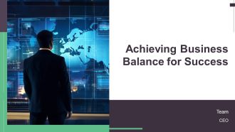 Achieving Business Balance For Success PPT Guidelines AT