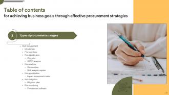 Achieving Business Goals Through Effective Procurement Strategies Strategy CD V Designed Impressive