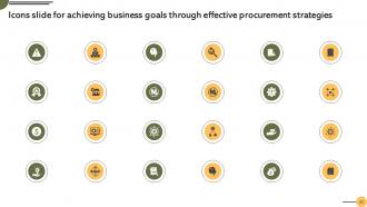 Achieving Business Goals Through Effective Procurement Strategies Strategy CD V Content Ready Visual