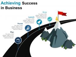Achieving success in business sample of ppt presentation
