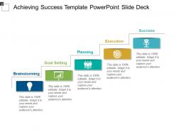 Achieving success template powerpoint slide deck