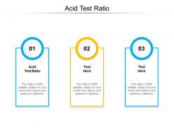 Acid test ratio ppt powerpoint presentation infographic template design templates cpb