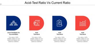 Acid Test Ratio Vs Current Ratio Ppt Powerpoint Presentation Ideas Example File Cpb