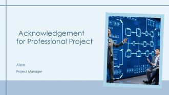 Acknowledgement For Professional Project PPT Slides AT