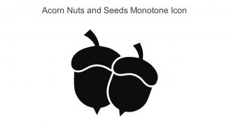 Acorn Nuts And Seeds Monotone Icon In Powerpoint Pptx Png And Editable Eps Format