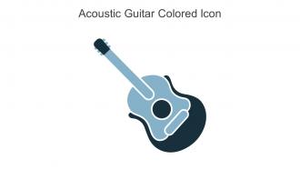 Acoustic Guitar Colored Icon In Powerpoint Pptx Png And Editable Eps Format