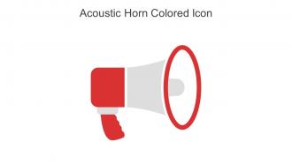 Acoustic Horn Colored Icon In Powerpoint Pptx Png And Editable Eps Format
