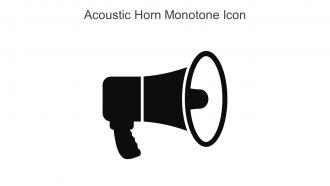 Acoustic Horn Monotone Icon In Powerpoint Pptx Png And Editable Eps Format