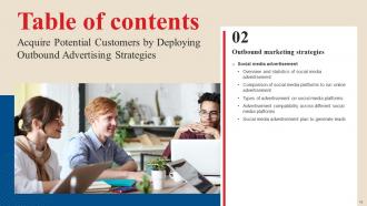 Acquire Potential Customers By Deploying Outbound Advertising Strategies MKT CD V Graphical Attractive