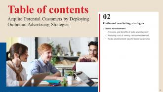 Acquire Potential Customers By Deploying Outbound Advertising Strategies MKT CD V Captivating Graphical