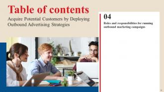 Acquire Potential Customers By Deploying Outbound Advertising Strategies MKT CD V Editable Captivating
