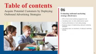 Acquire Potential Customers By Deploying Outbound Advertising Strategies MKT CD V Researched Captivating