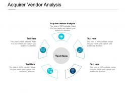 Acquirer vendor analysis ppt powerpoint presentation visual aids model cpb