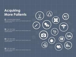Acquiring more patients ppt powerpoint presentation gallery graphics template
