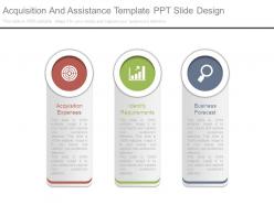 Acquisition and assistance template ppt slide design