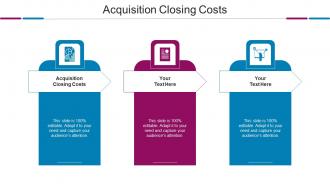 Acquisition Closing Costs Ppt Powerpoint Presentation Show Outfit Cpb