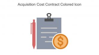 Acquisition Cost Contract Colored Icon In Powerpoint Pptx Png And Editable Eps Format