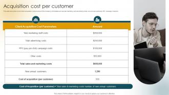 Acquisition Cost Per Customer Customer Acquisition Strategies To Increase Sales Ppt Infographics