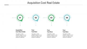 Acquisition cost real estate ppt powerpoint presentation infographic template smartart cpb