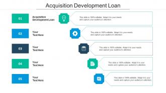 Acquisition development loan ppt powerpoint presentation portfolio ideas cpb