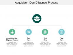 Acquisition due diligence process ppt powerpoint presentation gallery elements cpb