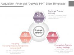 Acquisition financial analysis ppt slide templates