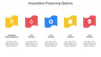 Acquisition Financing Options Ppt Powerpoint Presentation Infographics Ideas Cpb