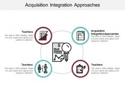 Acquisition integration approaches ppt powerpoint presentation infographics graphics cpb