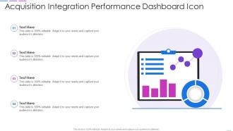 Acquisition Integration Performance Dashboard Icon
