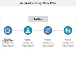 Acquisition integration plan ppt powerpoint presentation infographics themes cpb