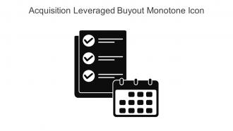 Acquisition Leveraged Buyout Monotone Icon In Powerpoint Pptx Png And Editable Eps Format