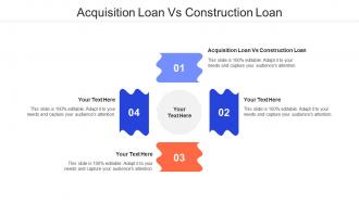 Acquisition Loan Vs Construction Loan Ppt Powerpoint Presentation Layouts Inspiration Cpb