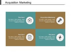 Acquisition marketing ppt powerpoint presentation layouts background designs cpb