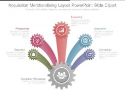 Acquisition merchandising layout powerpoint slide clipart