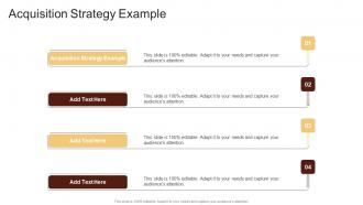 Acquisition Strategy Example In Powerpoint And Google Slides Cpb