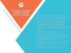 Acquisition strategy plan for new customers and improving retention rate complete deck