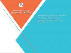Acquisition Strategy Plan Overview And Scope Business Details Ppt Presentation Good
