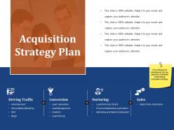 Acquisition Strategy Plan Sample Presentation Ppt