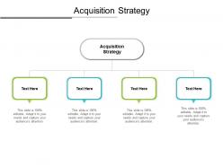 Acquisition strategy ppt powerpoint presentation show sample cpb
