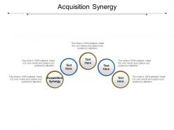 Acquisition synergy ppt powerpoint presentation model slide download cpb