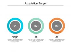 Acquisition target ppt powerpoint presentation inspiration shapes cpb