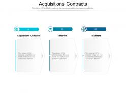 Acquisitions contracts ppt powerpoint presentation portfolio grid cpb