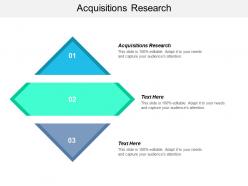 Acquisitions research ppt powerpoint presentation diagram ppt cpb