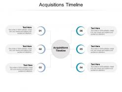 Acquisitions timeline ppt powerpoint presentation file template cpb