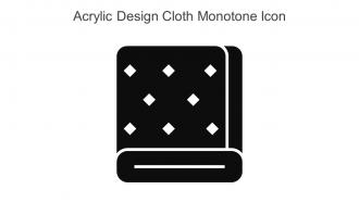 Acrylic Design Cloth Monotone Icon In Powerpoint Pptx Png And Editable Eps Format