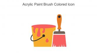 Acrylic Paint Brush Colored Icon In Powerpoint Pptx Png And Editable Eps Format